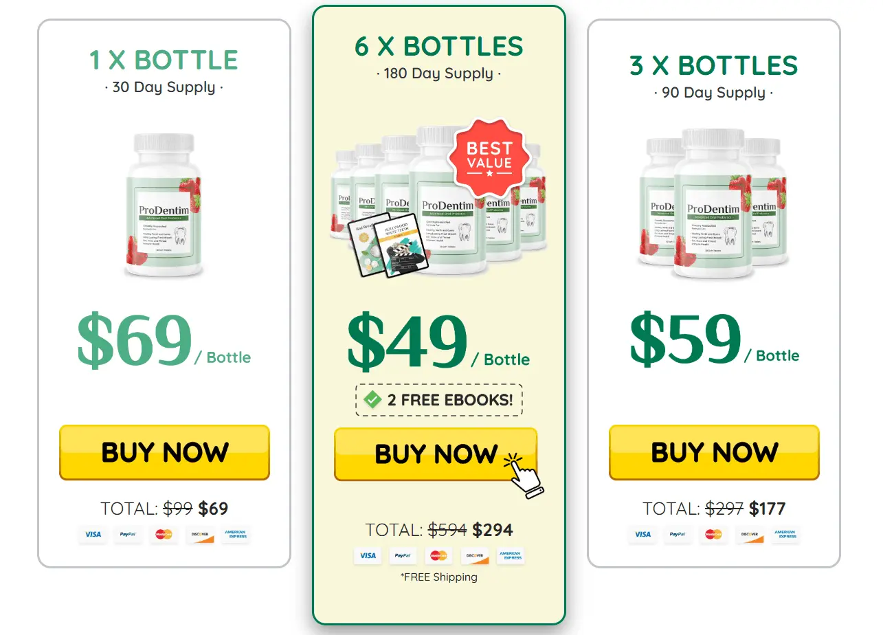 ProDentim order page